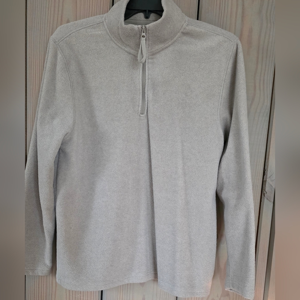 St. John's Bay Beige Quarter-Zip Sweater